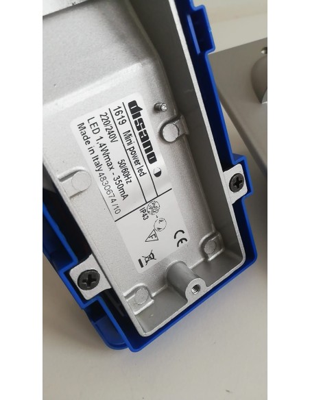 Disano 53067300 mini rectangular LED 1619 1 LED 1,15w 4000°k color plata metalizado